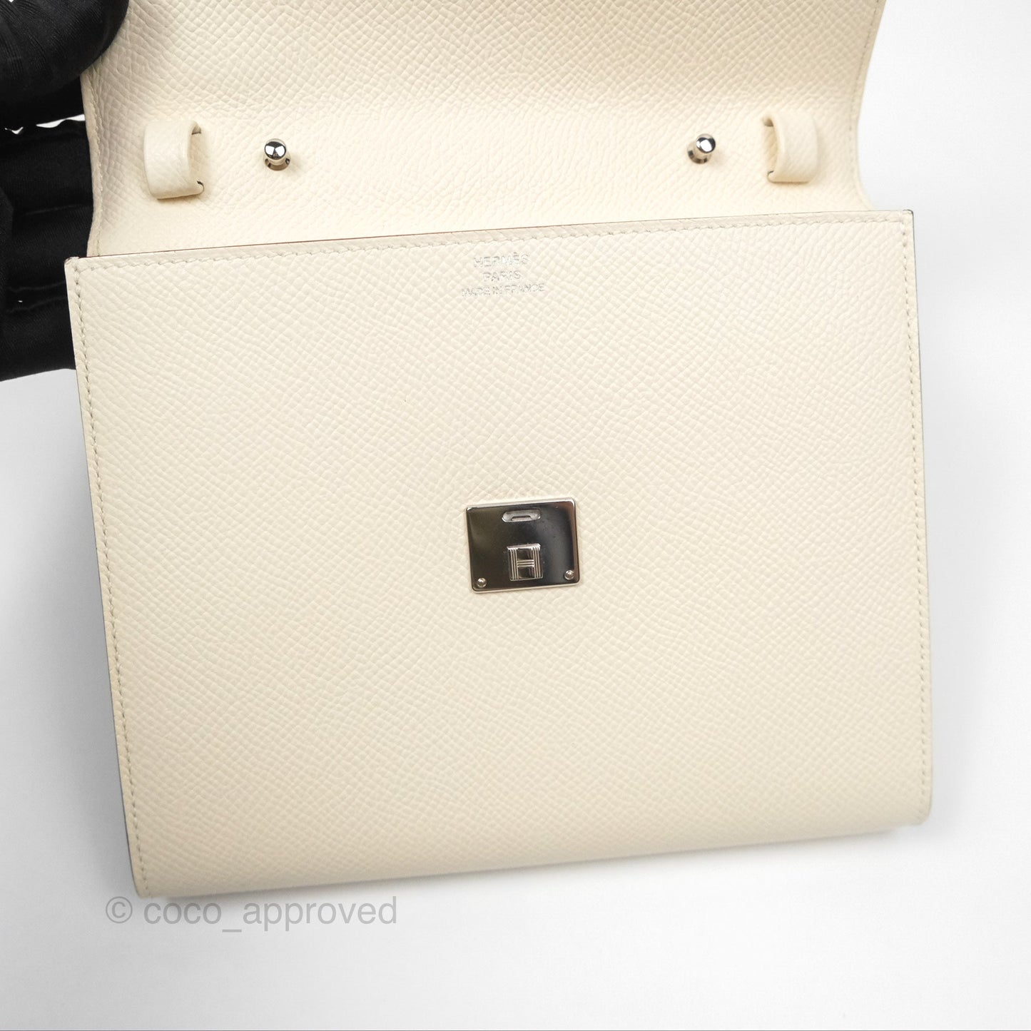 Hermes Epsom Clic 16 Wallet Nata I2 / Biscuit 48 Palladium Hardware