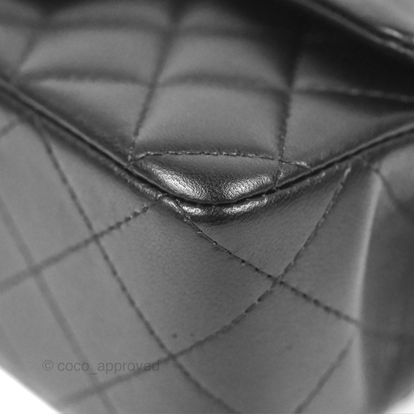 Chanel Top Handle Mini Rectangular Flap Bag Black Lambskin Gold Hardware