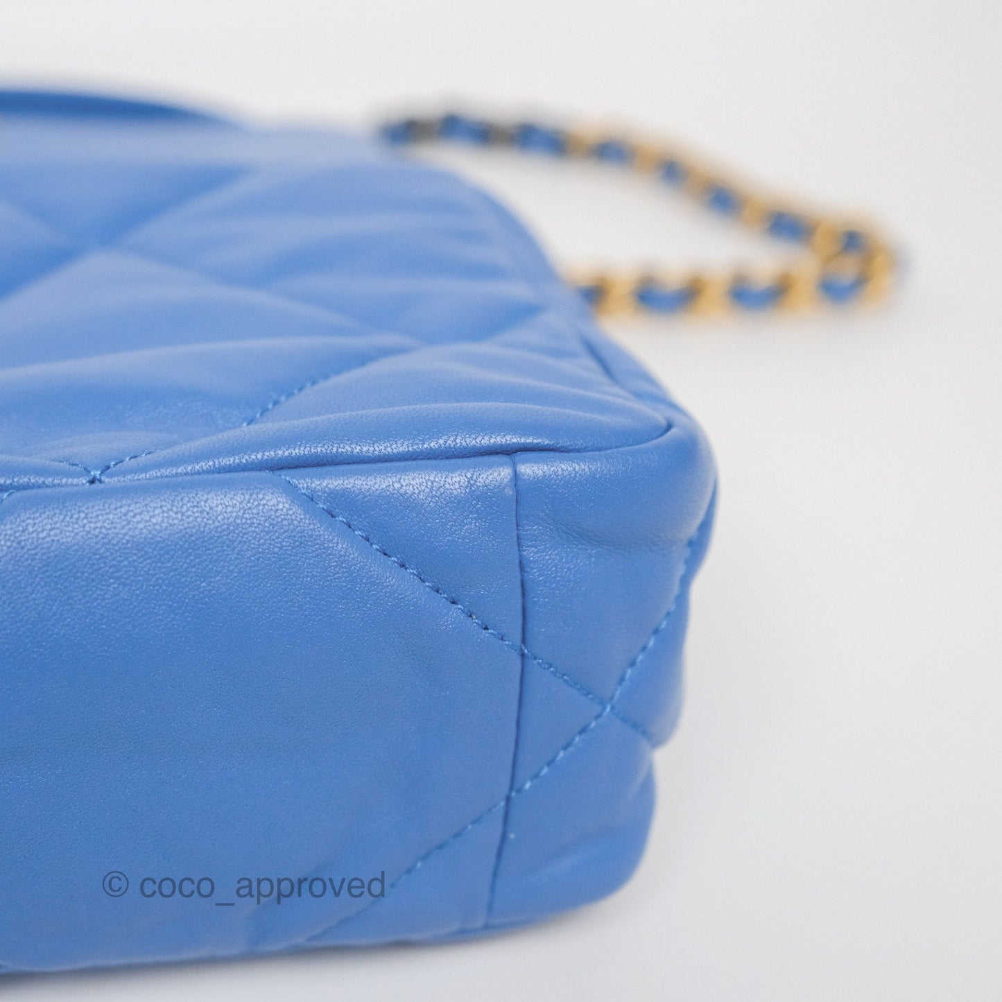Chanel 19 Small Blue Mixed Hardware