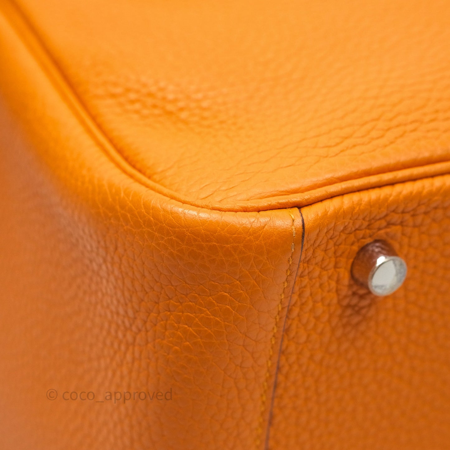 Hermès Lindy 30 Abricot I9 Clemence Palladium Hardware