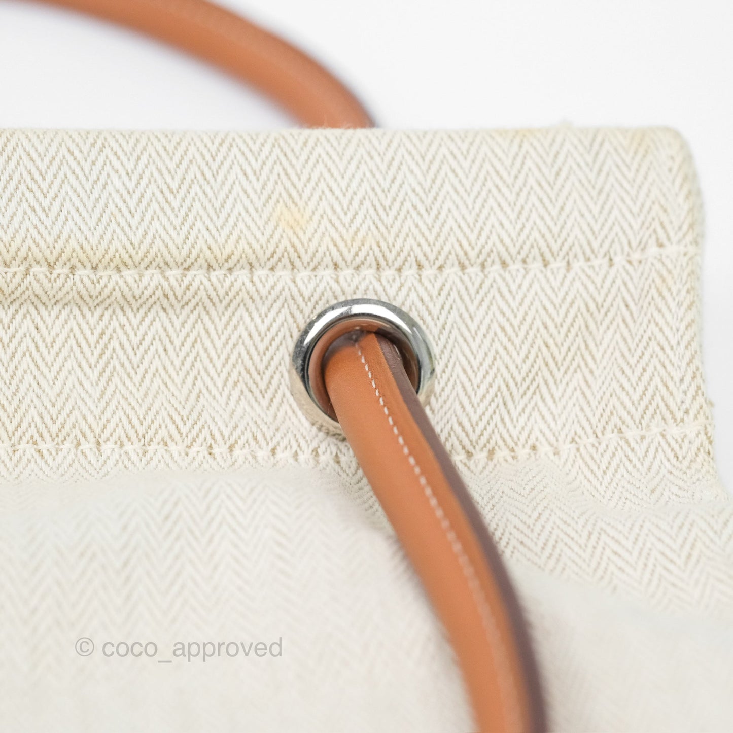 Hermès Aline Canvas Tote Bag