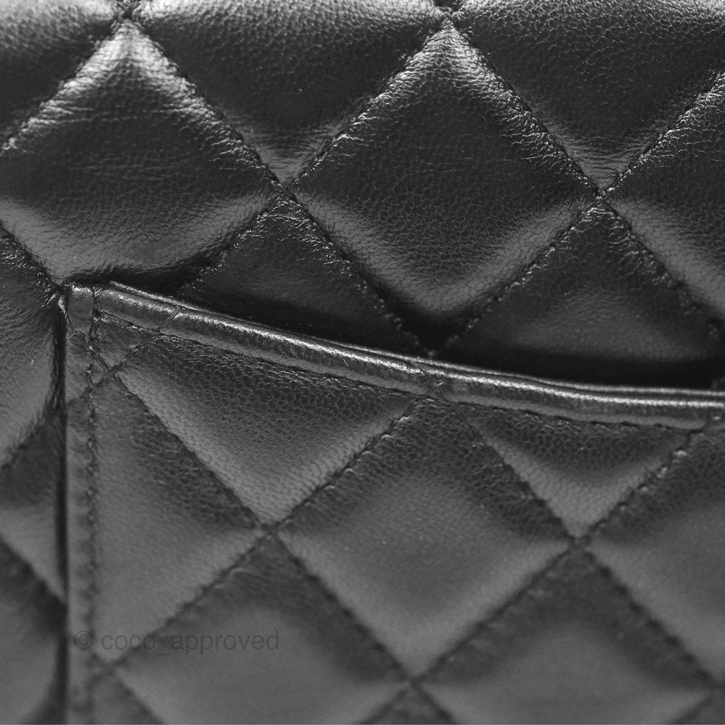 Chanel Mini Rectangular Flap Quilted Black Lambskin Gold Hardware
