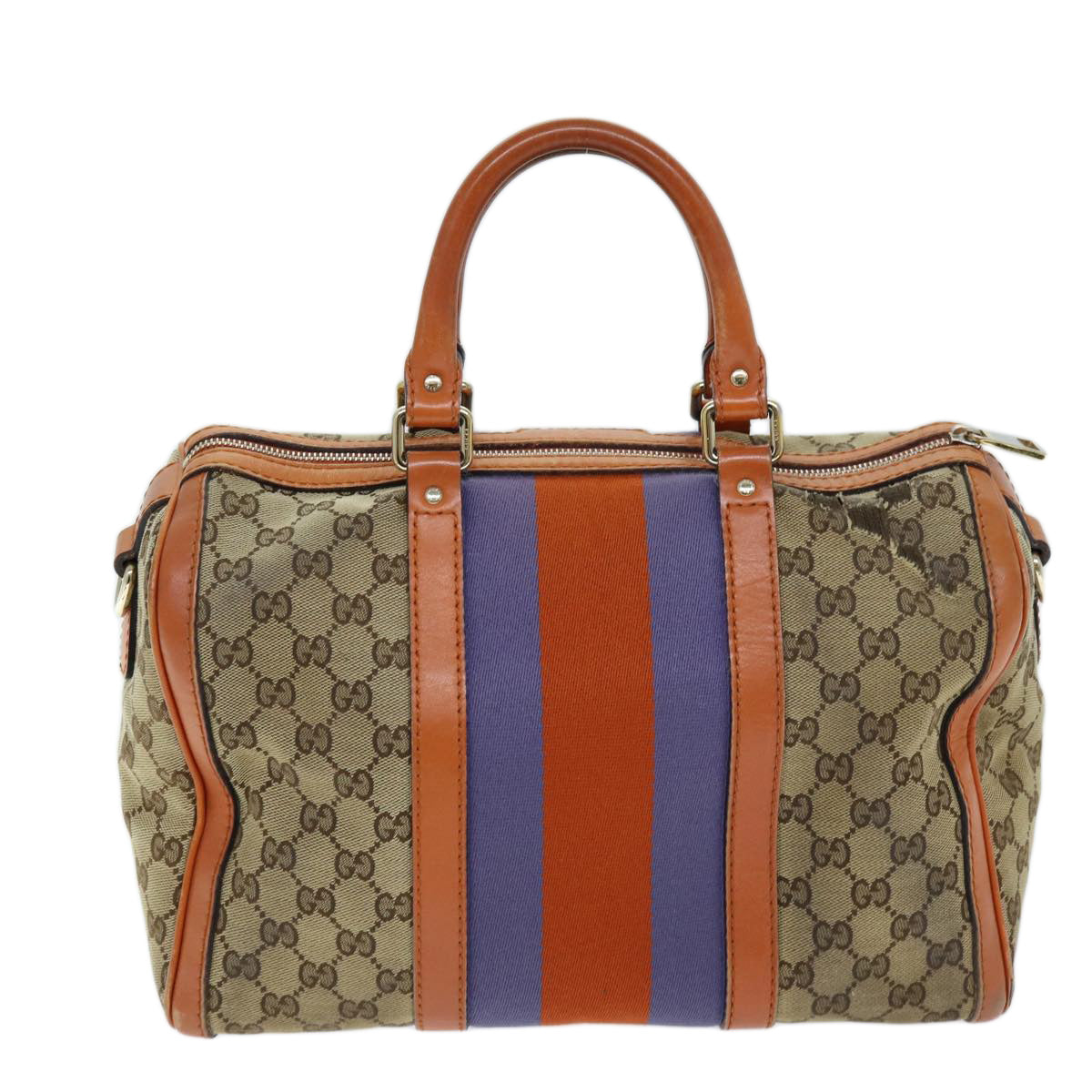 Luxury Gucci Trending 2025 GG Canvas Sherry Line Hand Bag 2way Beige Blue Brown 247205  73743