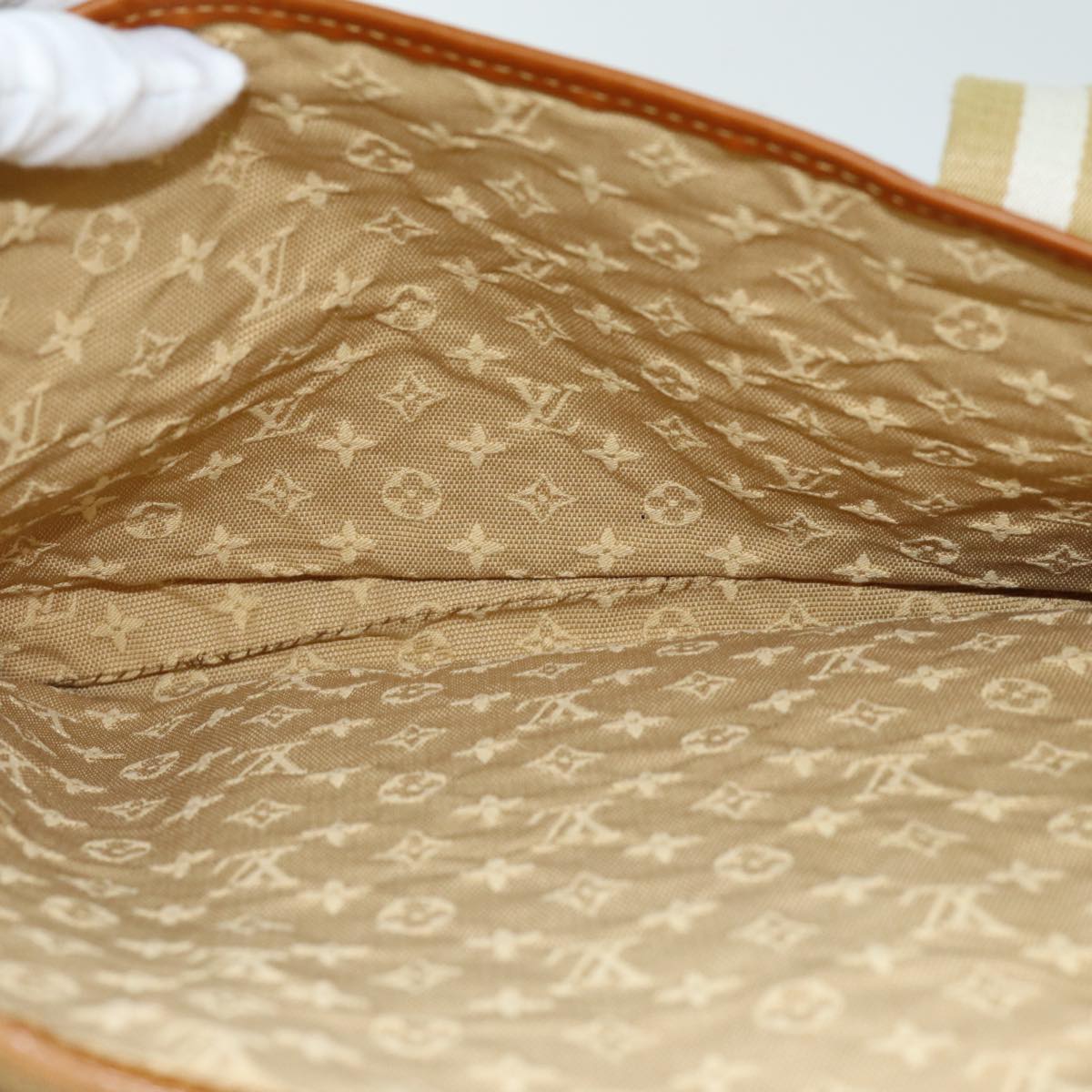LOUIS VUITTON Monogram Mini Kabamari Kate Tote Bag Beige M92492 LV 73754