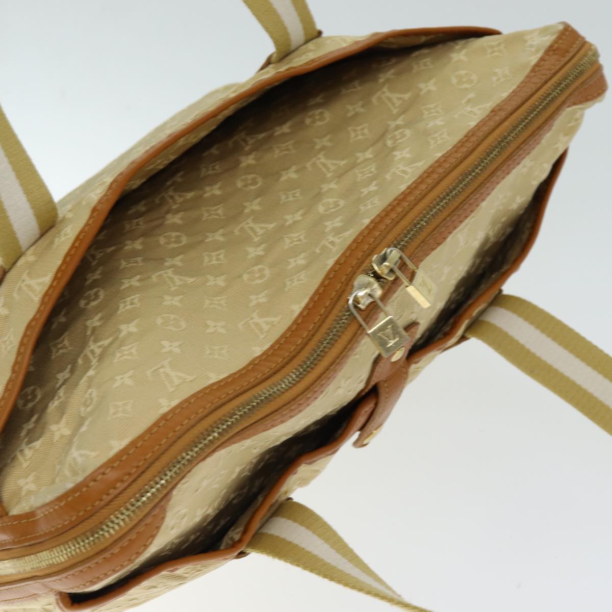 LOUIS VUITTON Monogram Mini Kabamari Kate Tote Bag Beige M92492 LV 73754