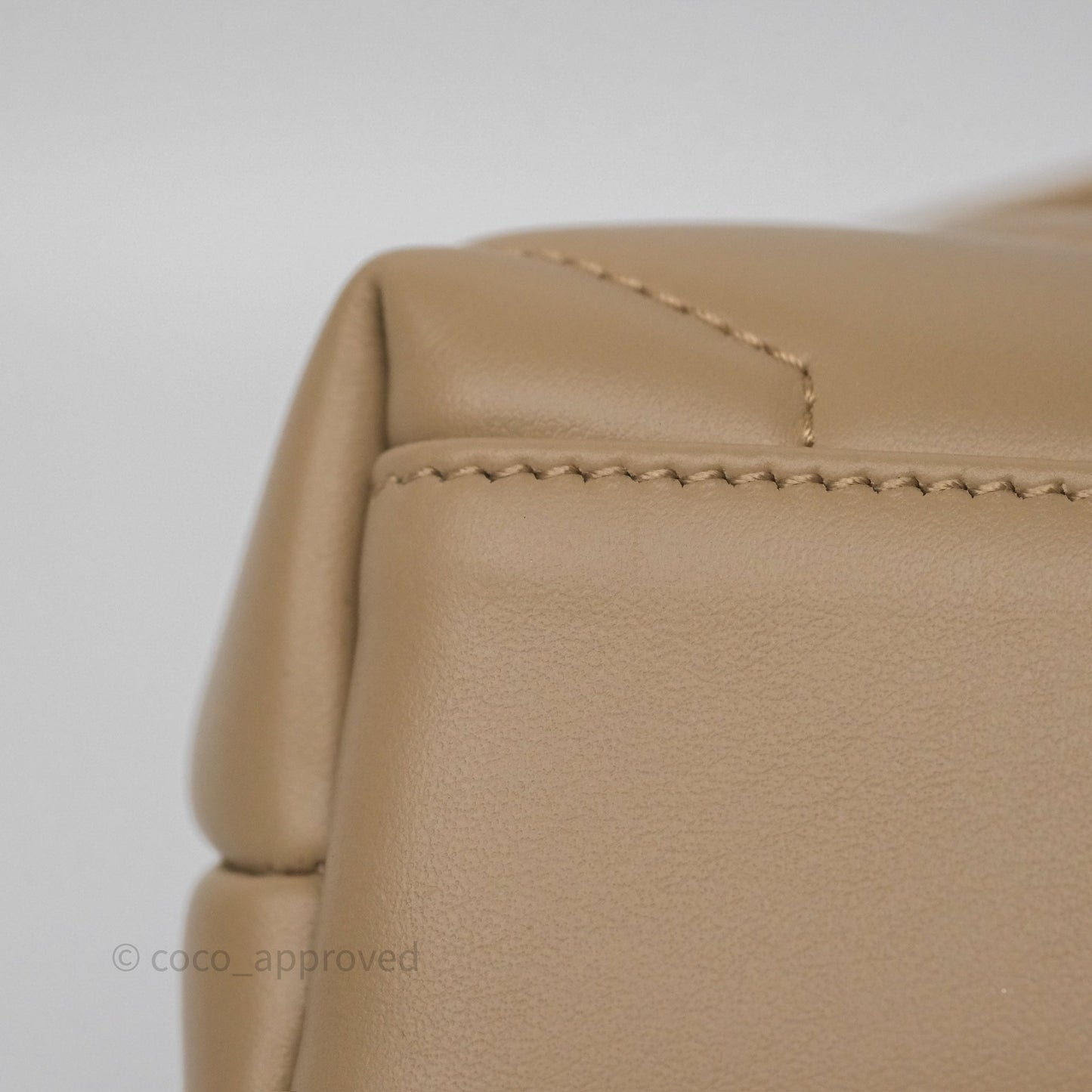 Saint Laurent Loulou Toy Shoulder Bag Beige