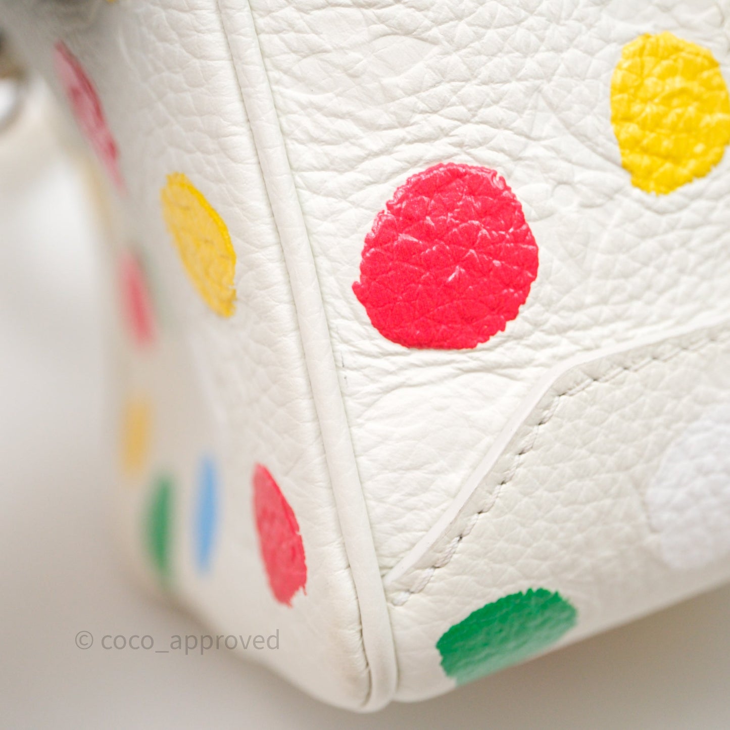 Louis Vuitton x Yayoi Kusama Square With Handle Chain Bag White
