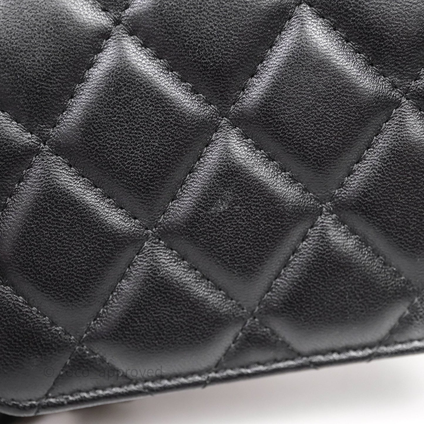 Chanel Jewel Hook Card Holder Black Lambskin Aged Gold Hardware