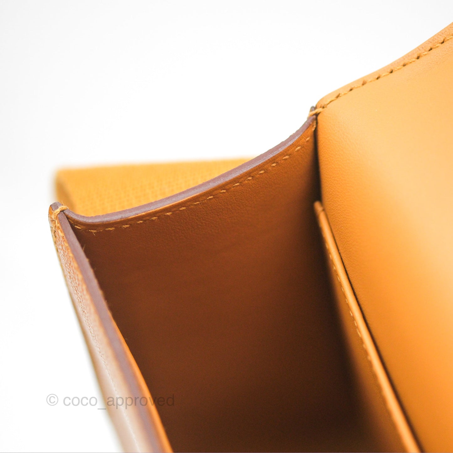 Hermès Geta Bag Caramel Chevre Mysore Gold Hardware