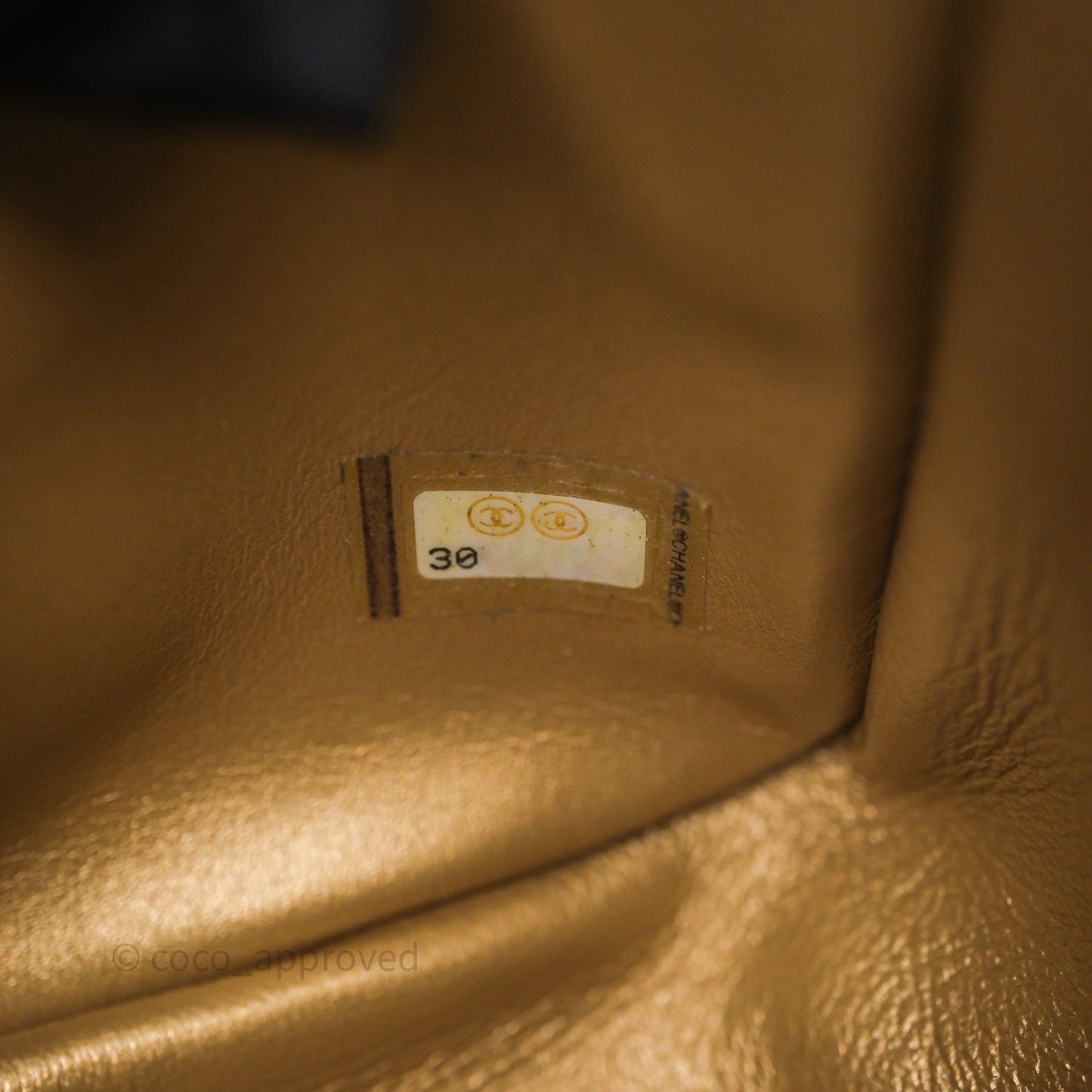 Chanel Pearl Crush Mini Square Quilted Blue Lambskin Aged Gold Hardware