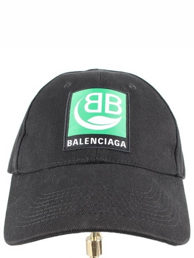 Luxury Balenciaga BB green logo ball cap L