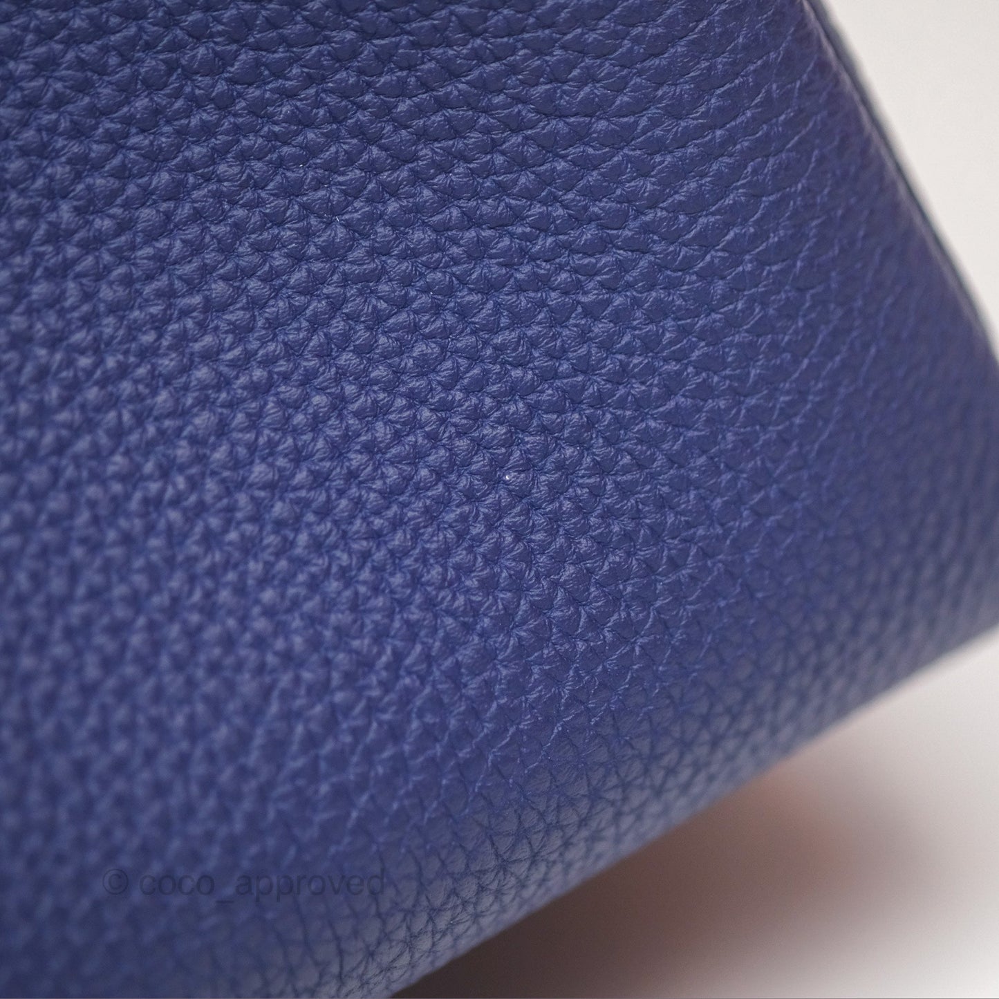 Hermès Kelly 32 Retourne Touch Bleu Encre Croc TM Palladium Hardware