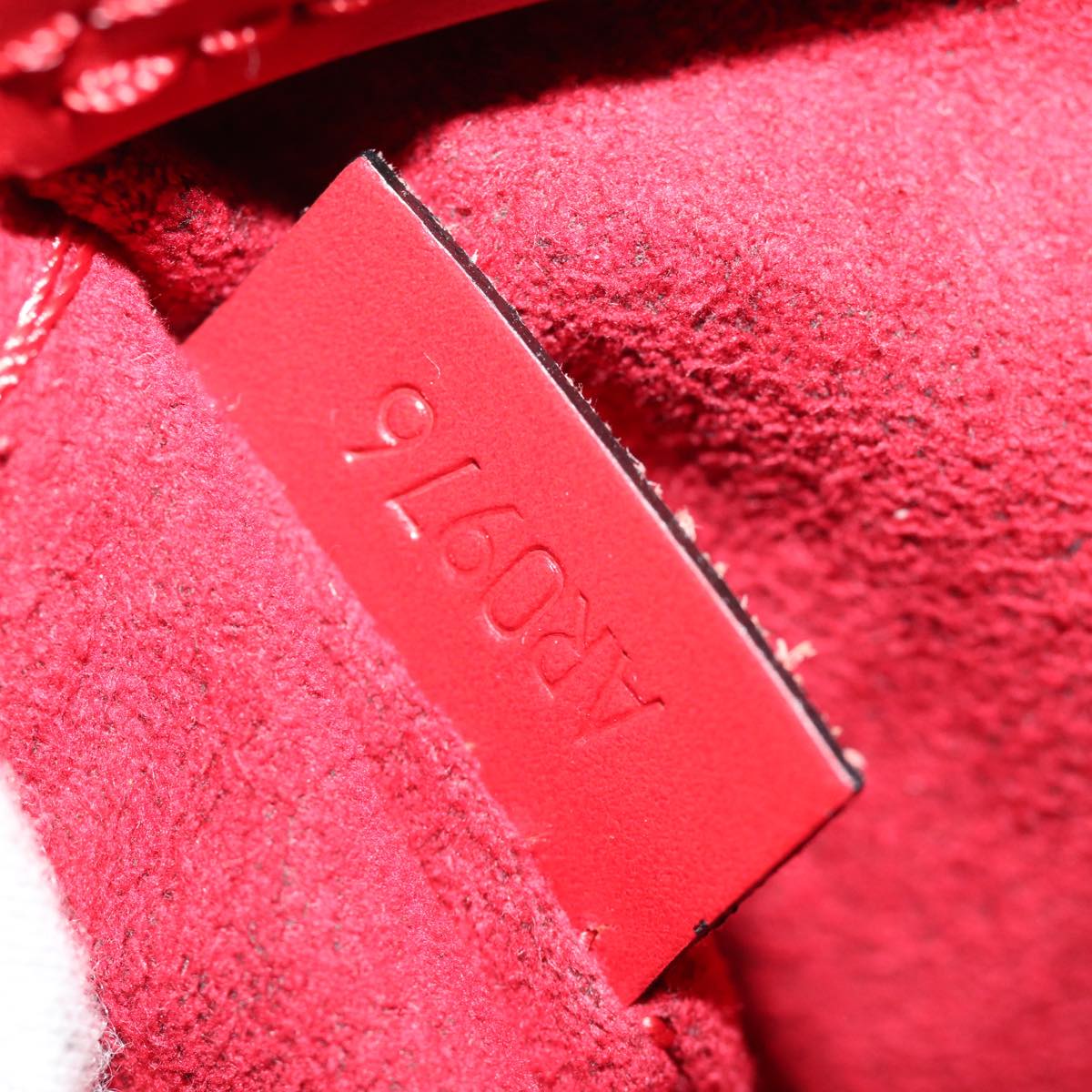 LOUIS VUITTON Epi Alma Hand Bag Castilian Red M52147 LV 73846