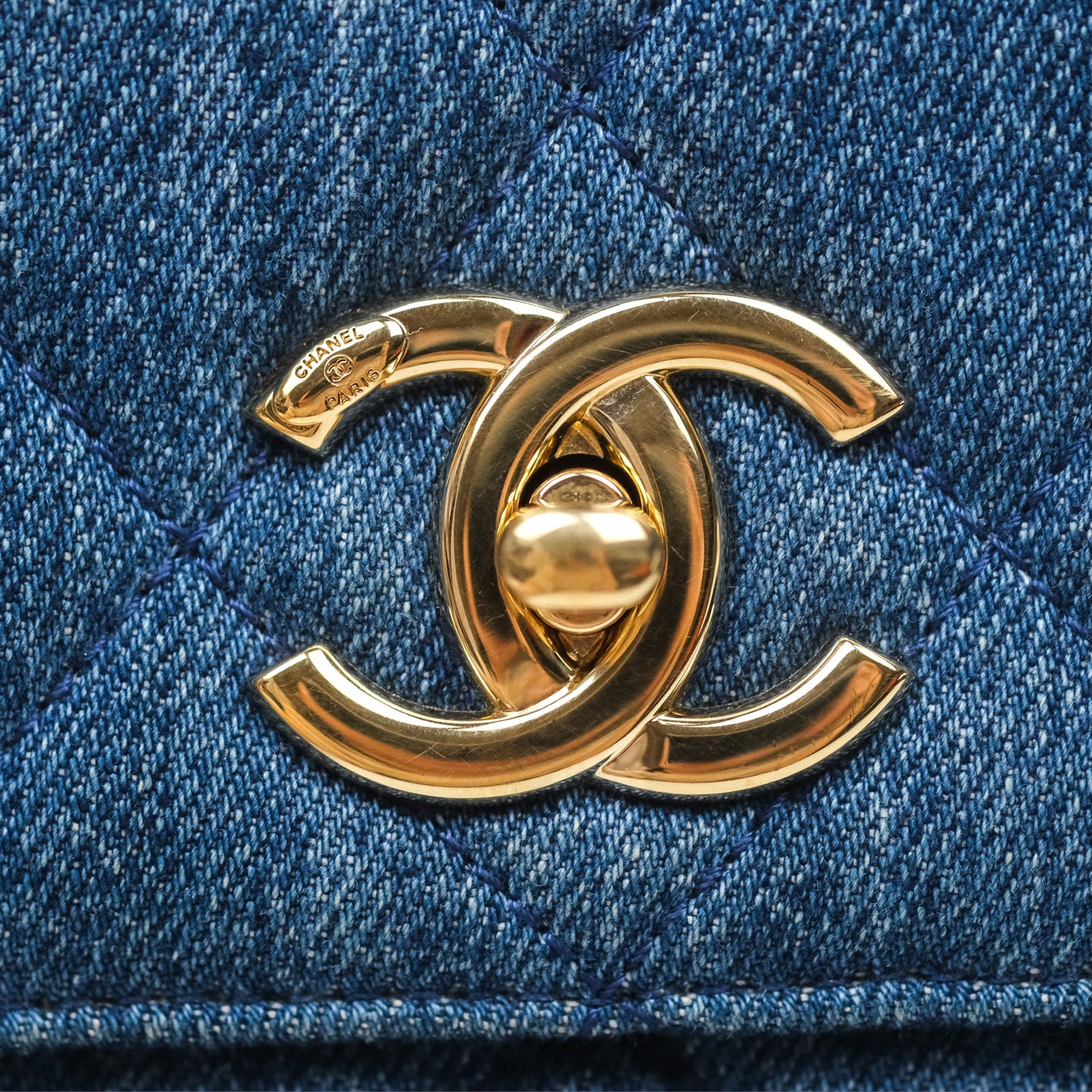 Chanel Small Trendy CC Denim Gold Hardware