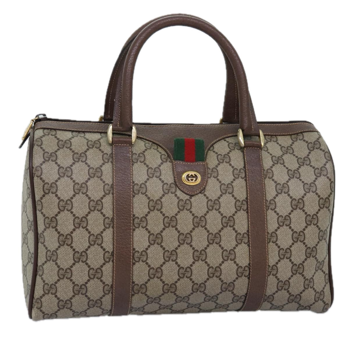 Luxury Gucci Trending 2025 GG Supreme Web Sherry Line Hand Bag PVC Beige Red 000 904 2007  73866