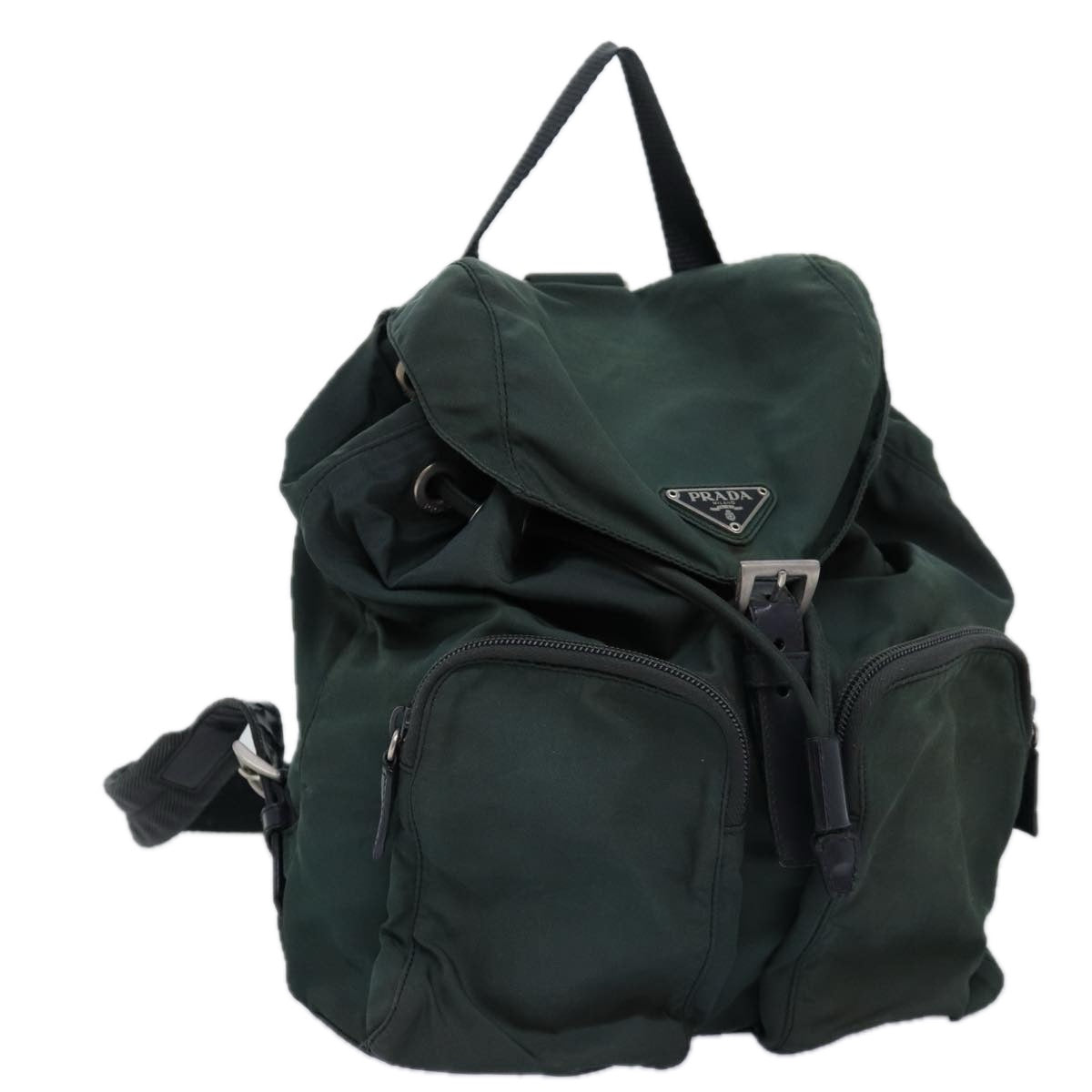 Luxury PradaBackpack Nylon Green 73875