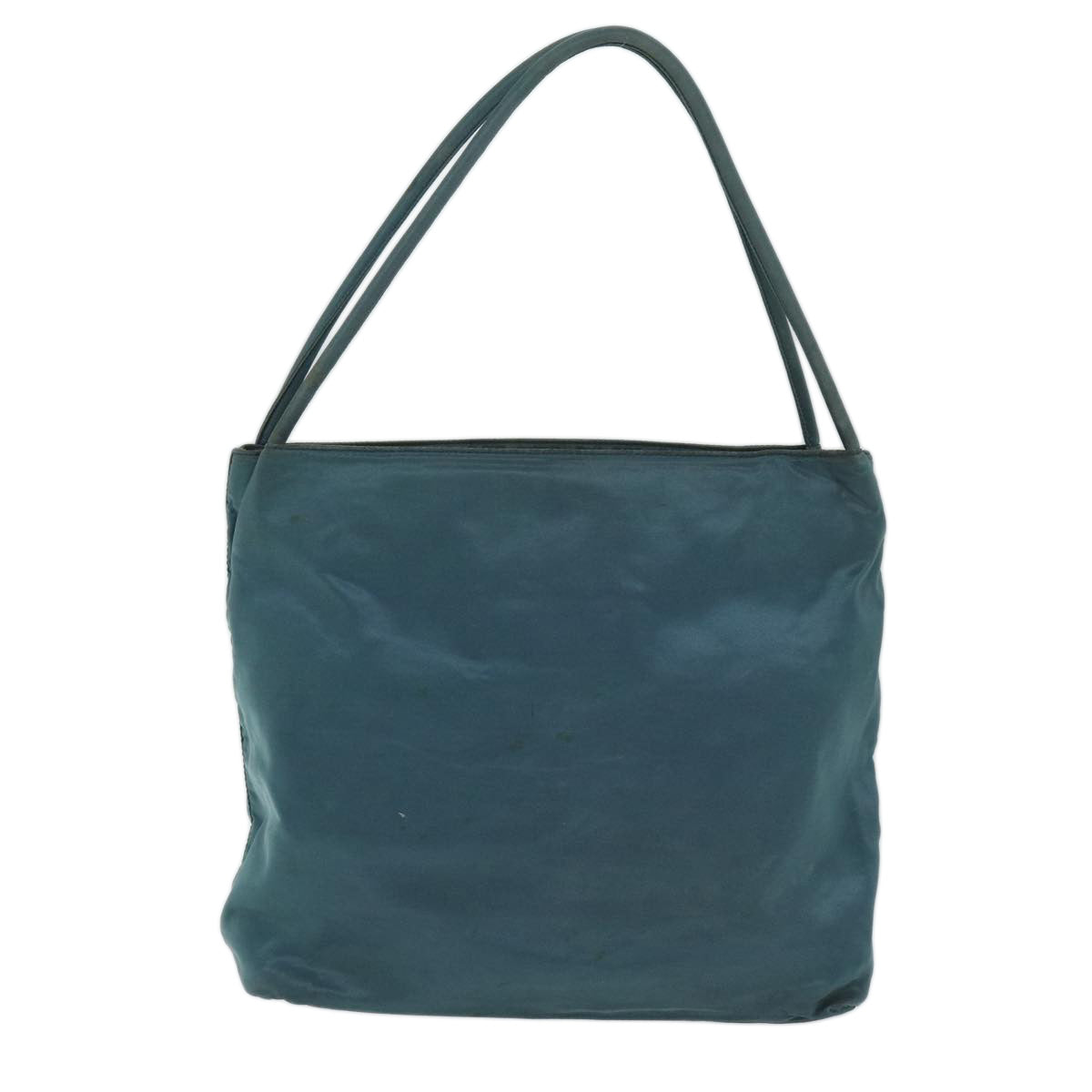 Luxury PradaTote Bag Nylon Turquoise Blue 73880