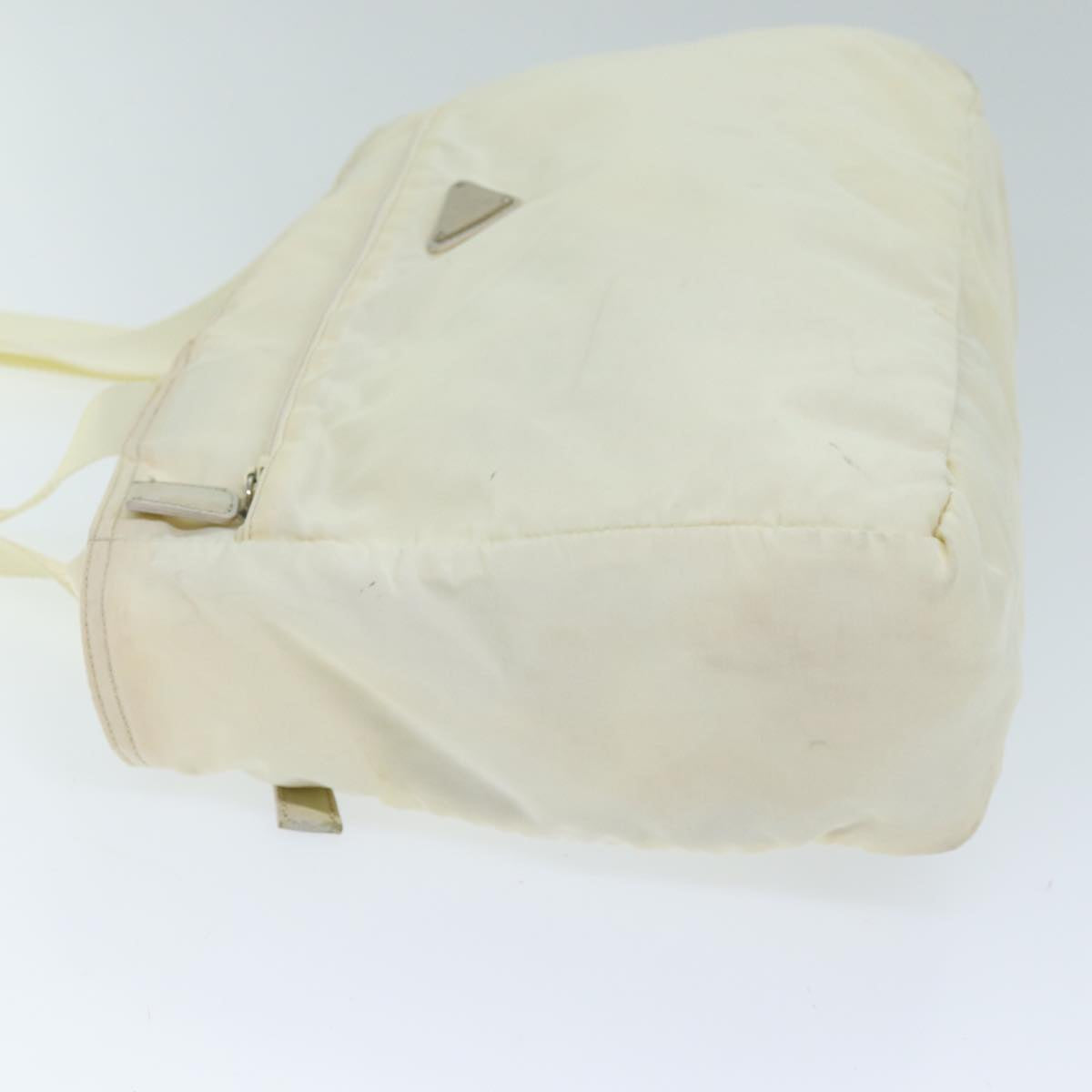 Luxury PradaShoulder Bag Nylon Cream 73885