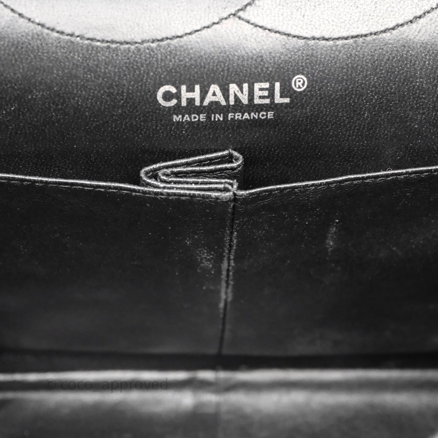 Chanel 2.55 Reissue Glazed Calfskin So Black 227 Silver Hardware