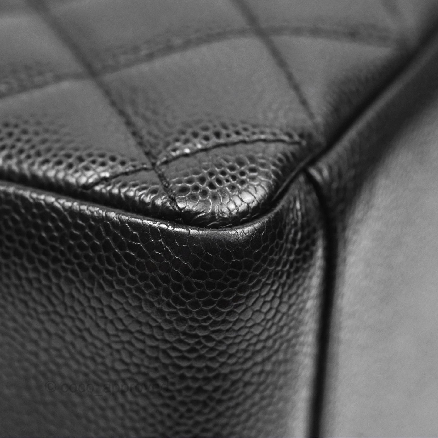 Chanel GST Black Caviar Silver Hardware