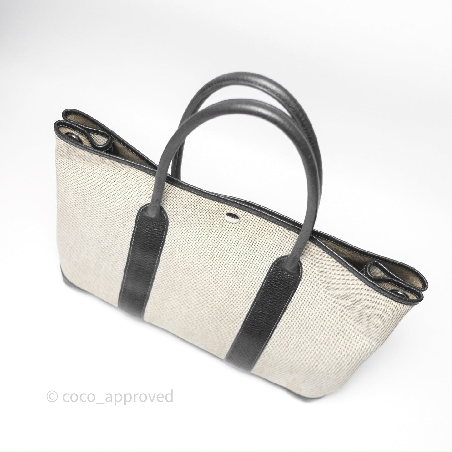 Hermès Garden Party 36 Noir 89 Canvas