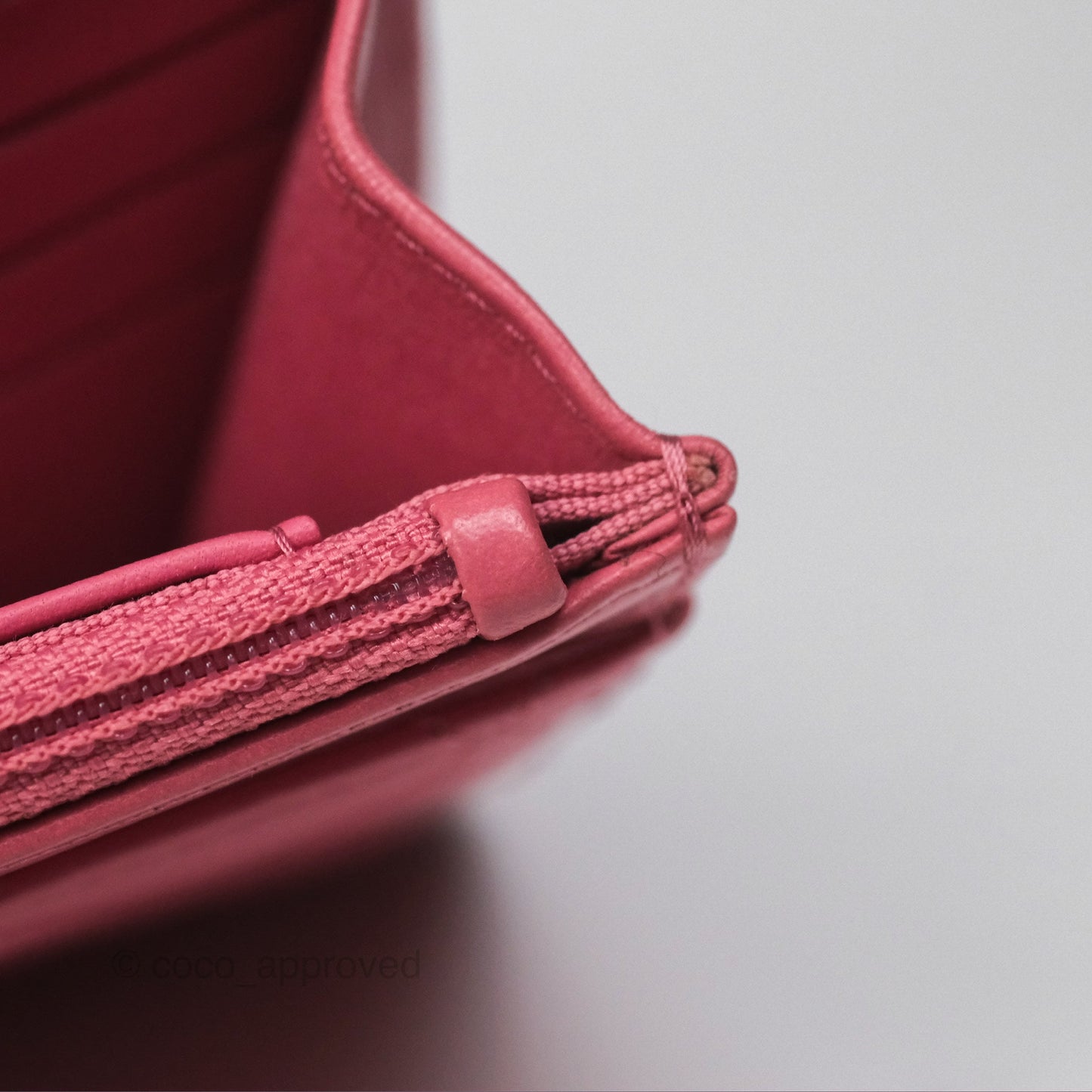 Chanel All Slide Wallet on Chain WOC Adjustable Chain Quilted Pink Lambskin