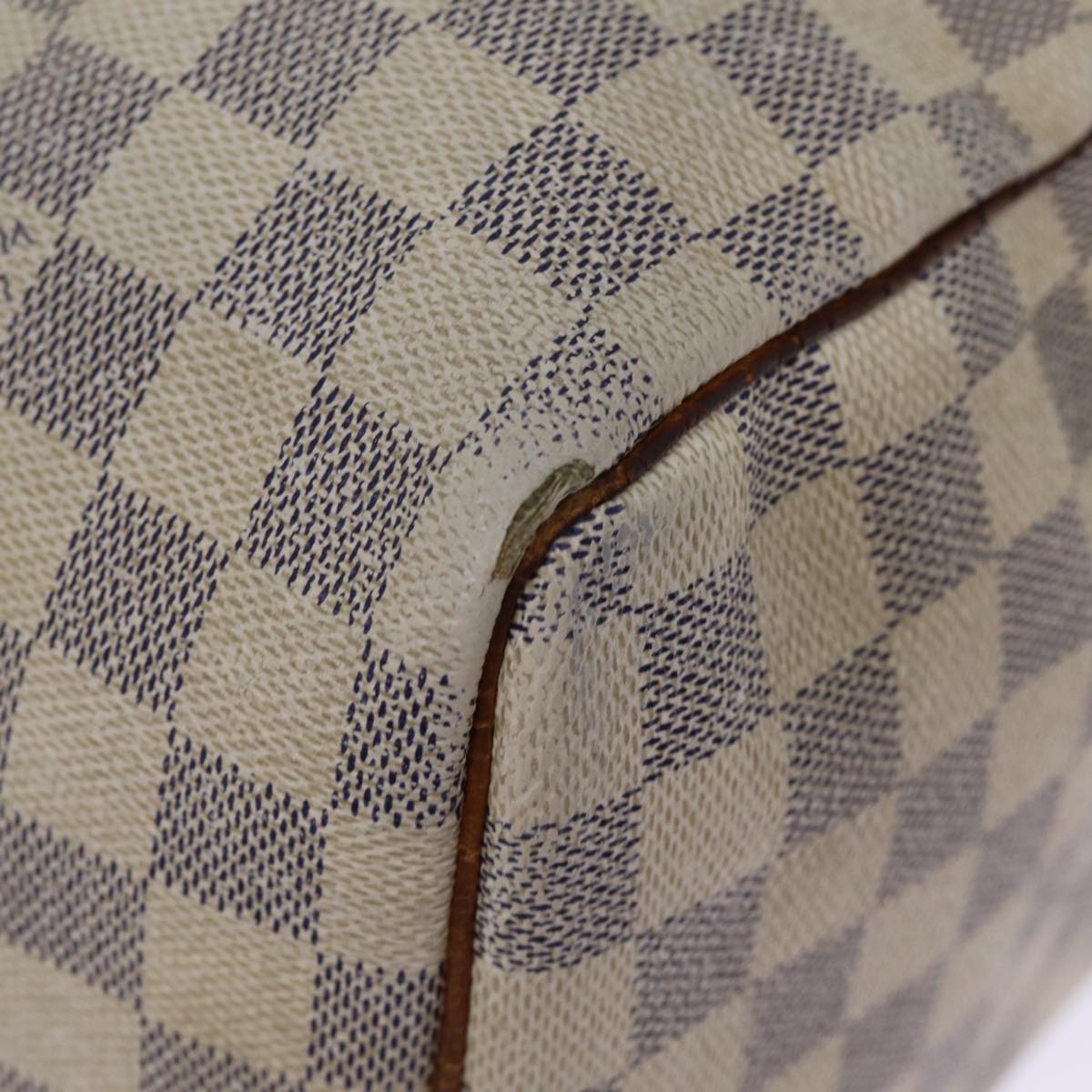 LOUIS VUITTON Damier Azur Speedy 30 Hand Bag N41533 LV 73915