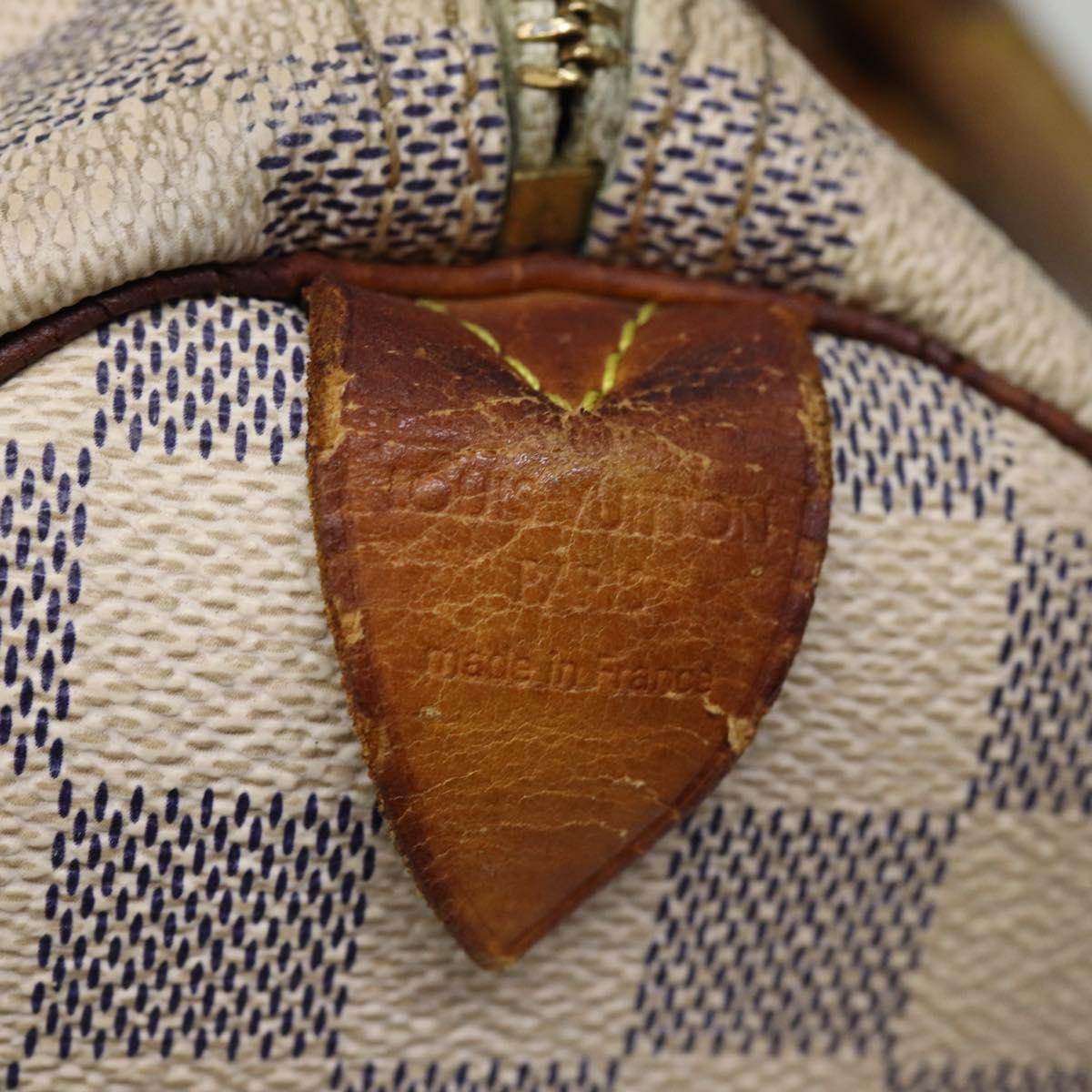LOUIS VUITTON Damier Azur Speedy 30 Hand Bag N41533 LV 73915