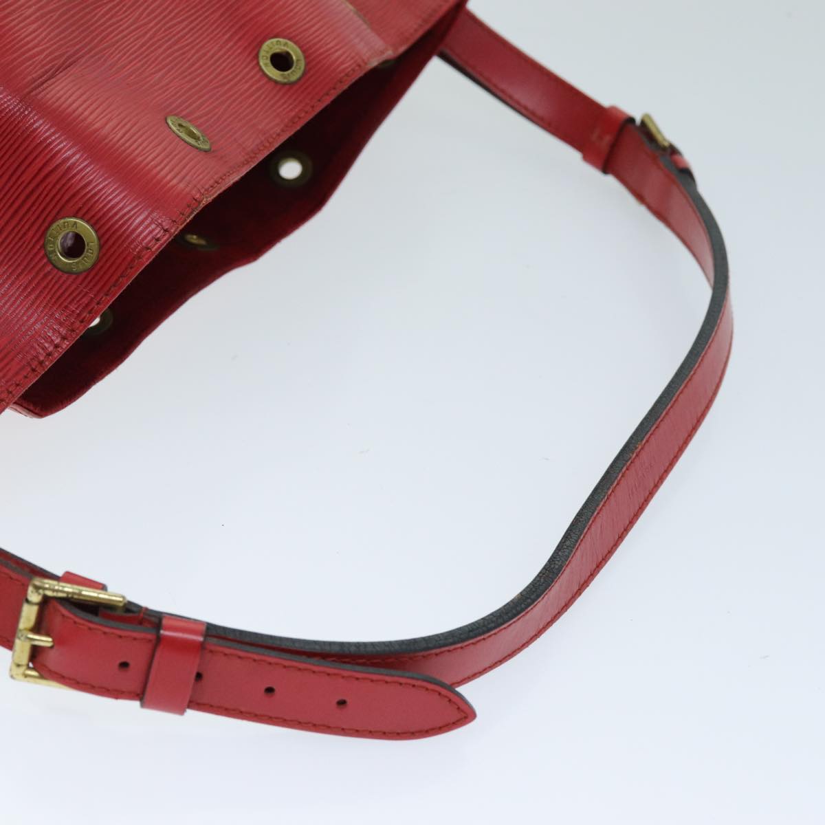LOUIS VUITTON Epi Petit Noe Shoulder Bag Red M44107 LV 73920