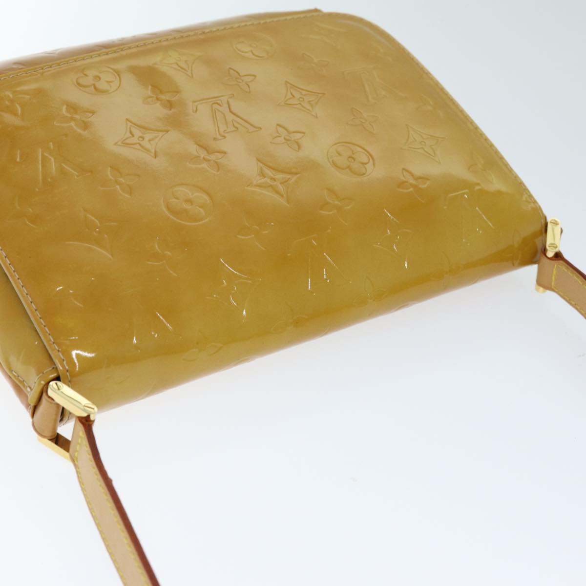 LOUIS VUITTON Monogram Vernis Thompson Street Bag Beige M91301 LV 73923