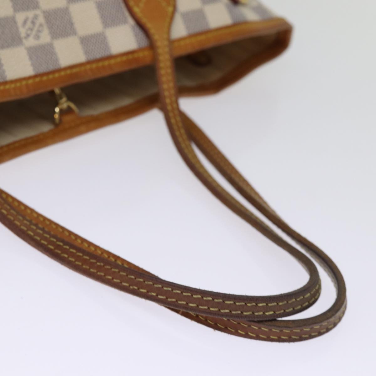 LOUIS VUITTON Damier Azur Neverfull PM Tote Bag N41362 LV 73924