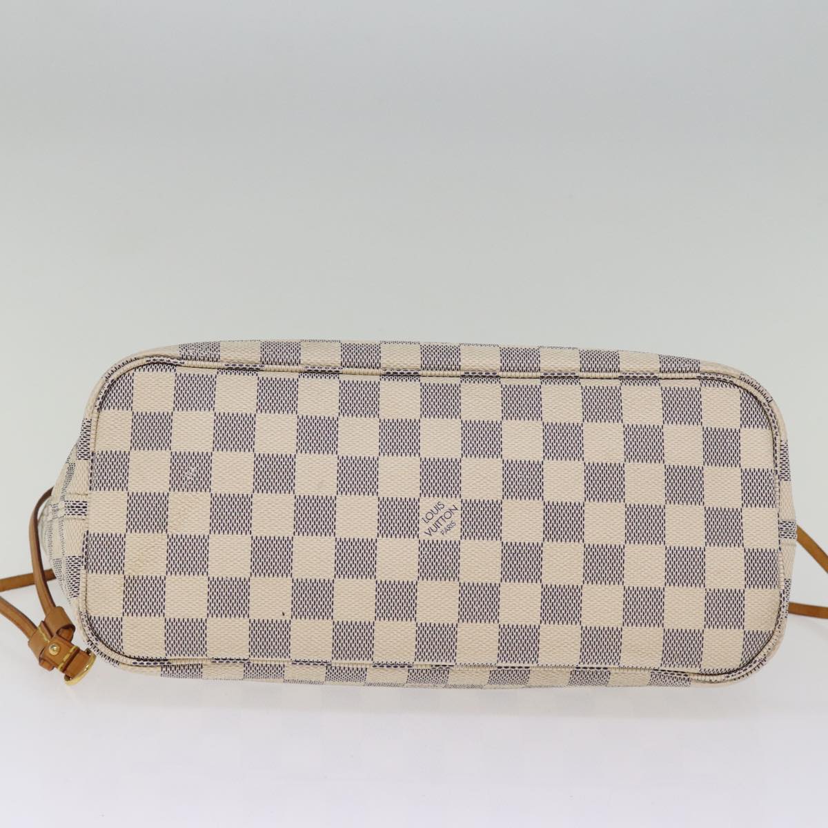 LOUIS VUITTON Damier Azur Neverfull PM Tote Bag N41362 LV 73924