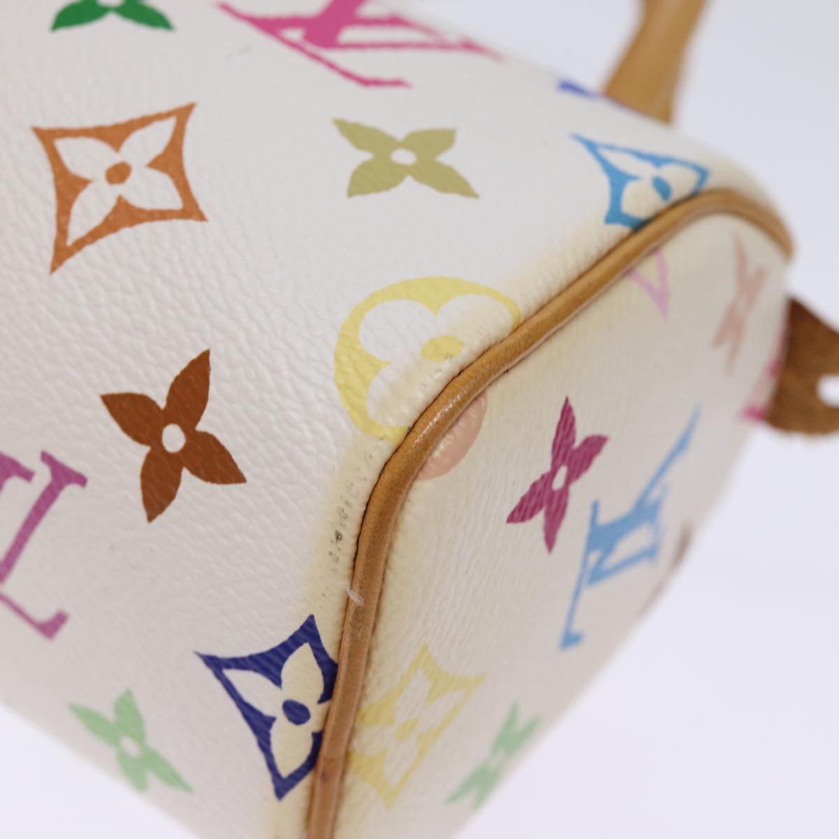 LOUIS VUITTON Monogram Multicolor Mini Speedy Hand Bag Black M92644 73932A