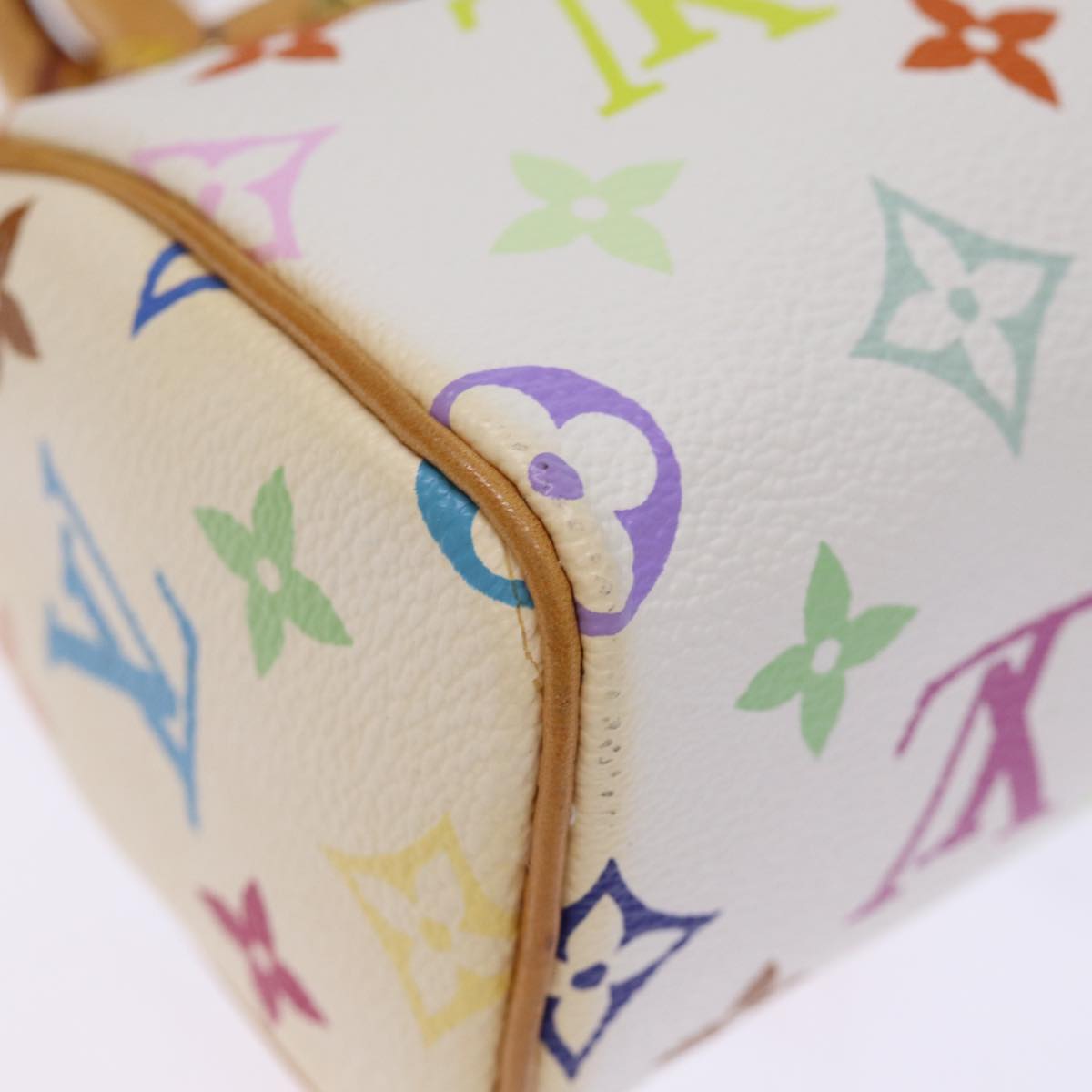 LOUIS VUITTON Monogram Multicolor Mini Speedy Hand Bag Black M92644 73932A