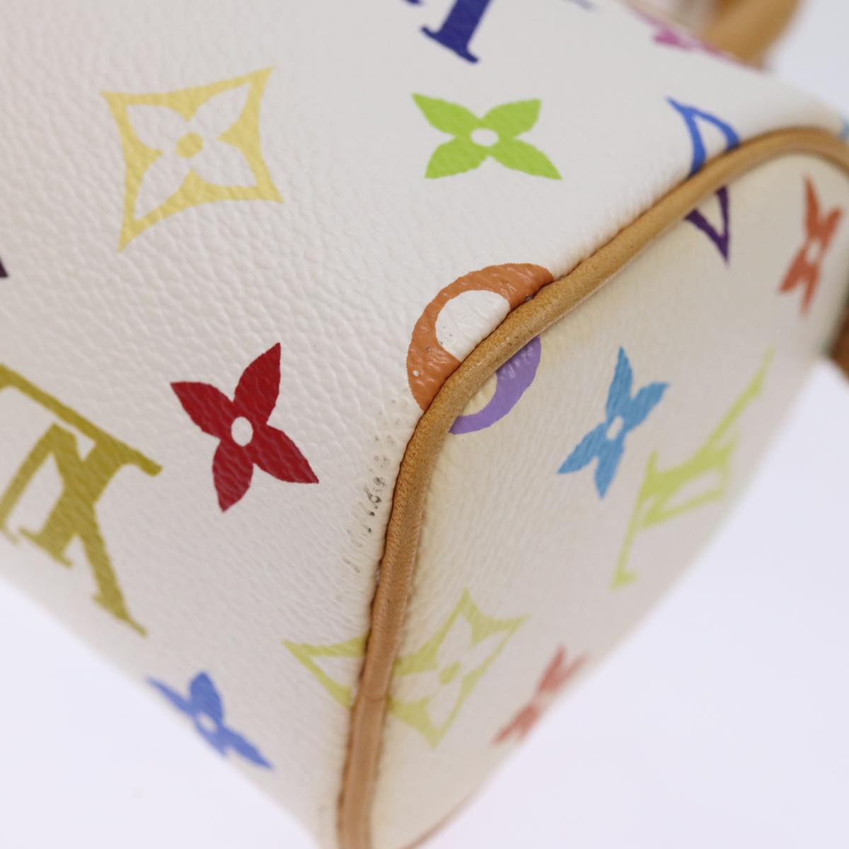 LOUIS VUITTON Monogram Multicolor Mini Speedy Hand Bag Black M92644 73932A