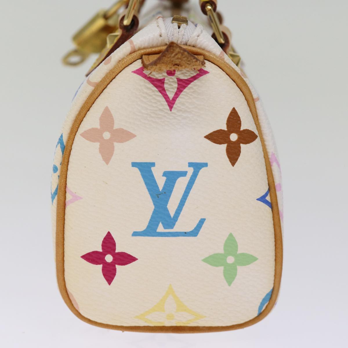 LOUIS VUITTON Monogram Multicolor Mini Speedy Hand Bag Black M92644 73932A