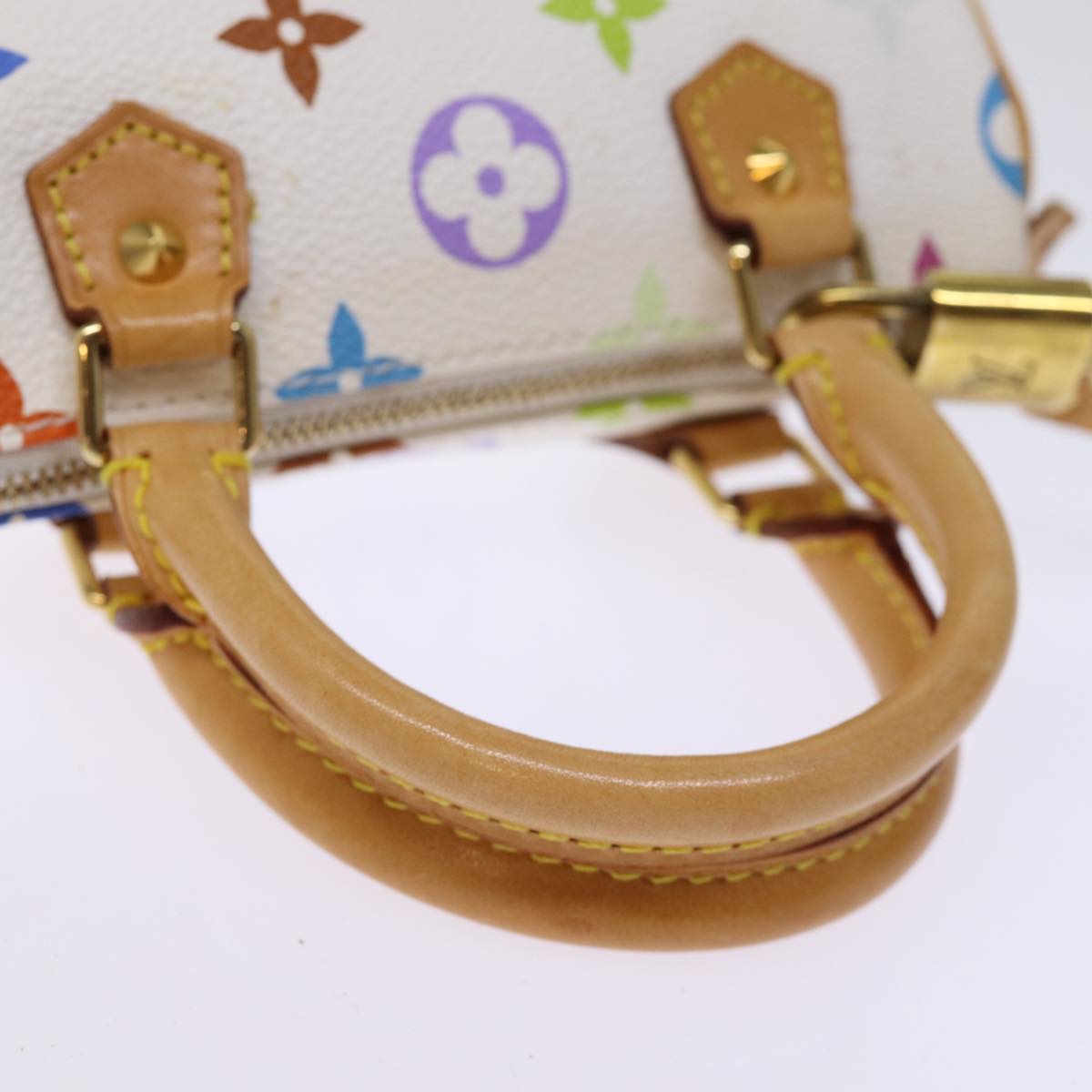 LOUIS VUITTON Monogram Multicolor Mini Speedy Hand Bag Black M92644 73932A