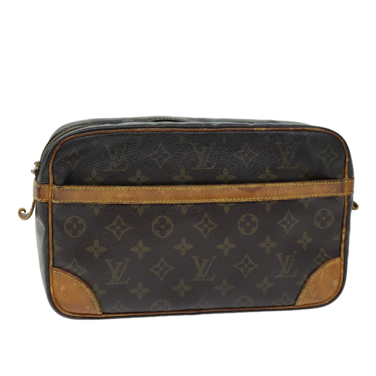 LOUIS VUITTON Monogram Compiegne 28 Clutch Bag M51845 LV 73935
