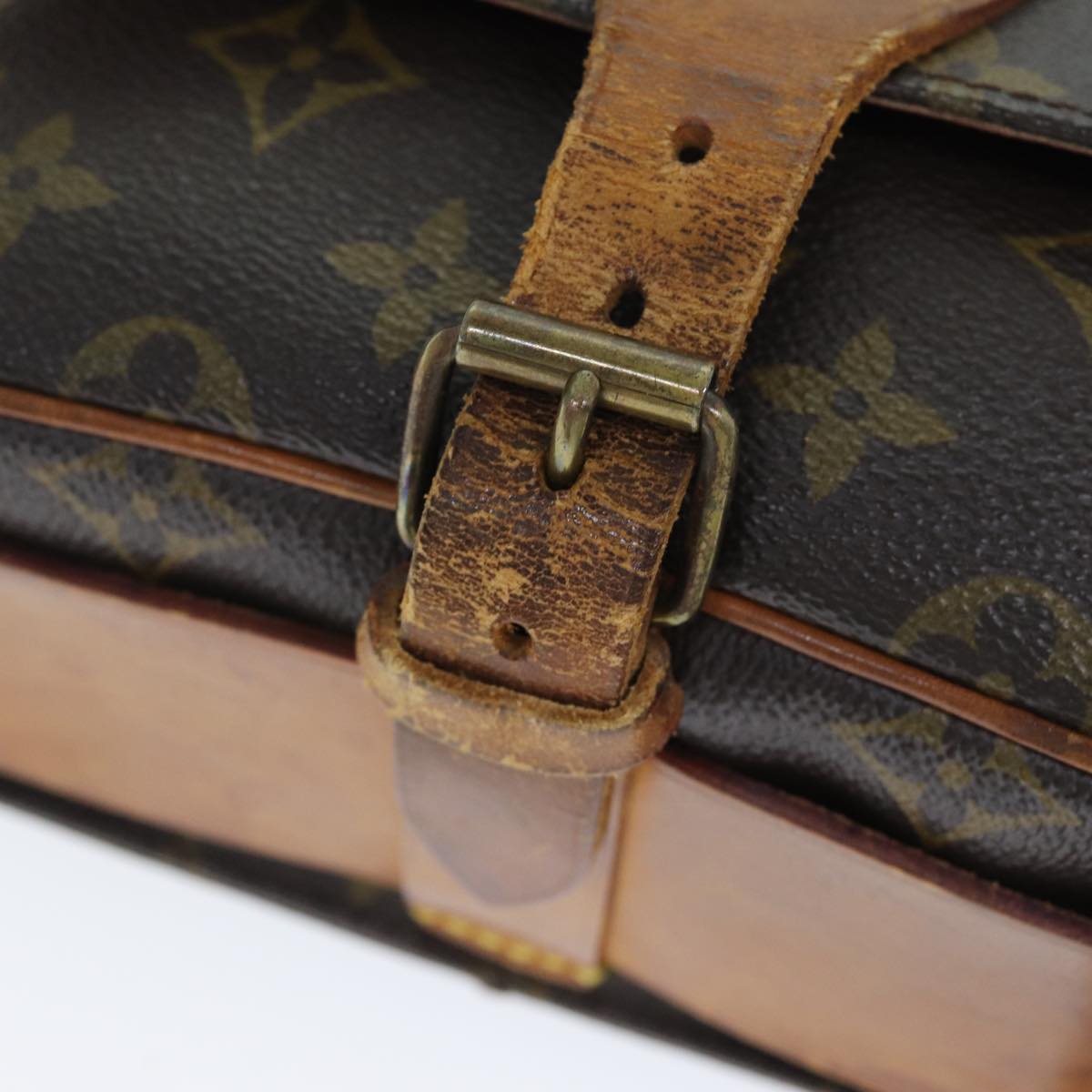 LOUIS VUITTON Monogram Cartouchiere MM Shoulder Bag M51253 LV 73936