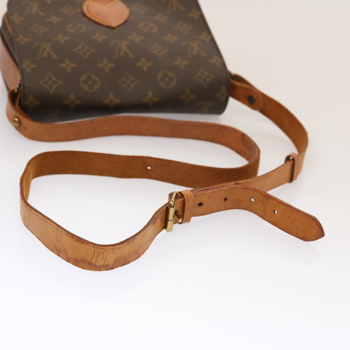 LOUIS VUITTON Monogram Cartouchiere MM Shoulder Bag M51253 LV 73939
