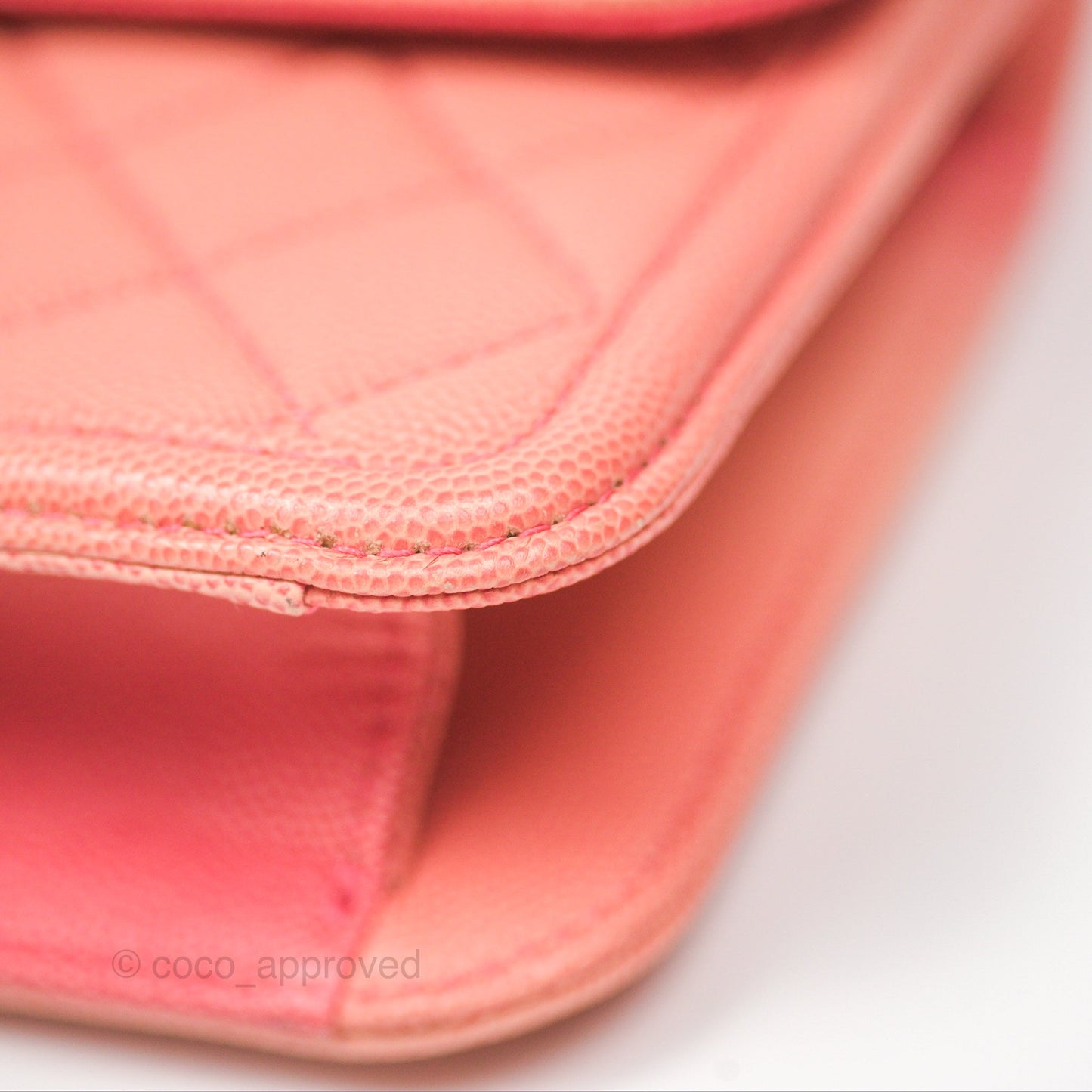 Chanel Sunset On The Sea Flap Bag Pink Caviar Aged Gold Hardware