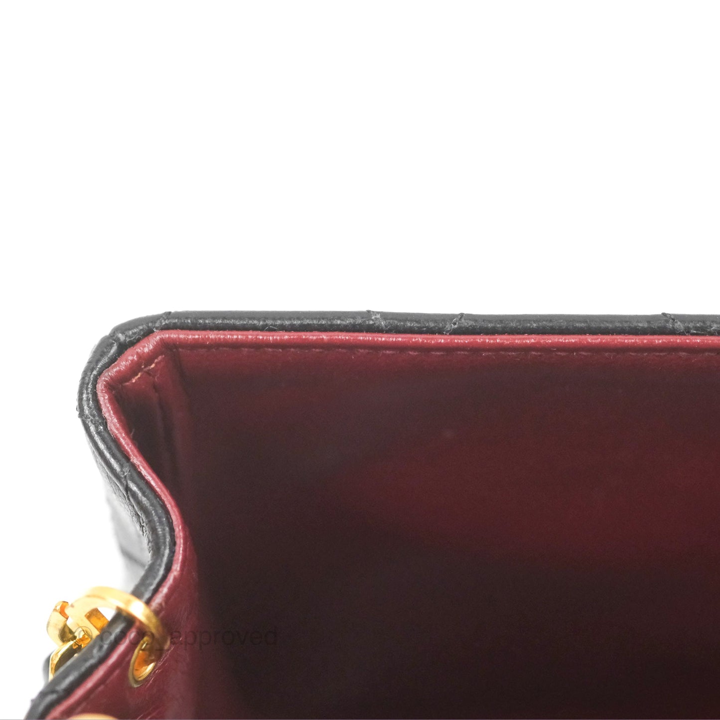 Chanel Vintage Square Flap Bag Black Lambskin 24K Gold Hardware