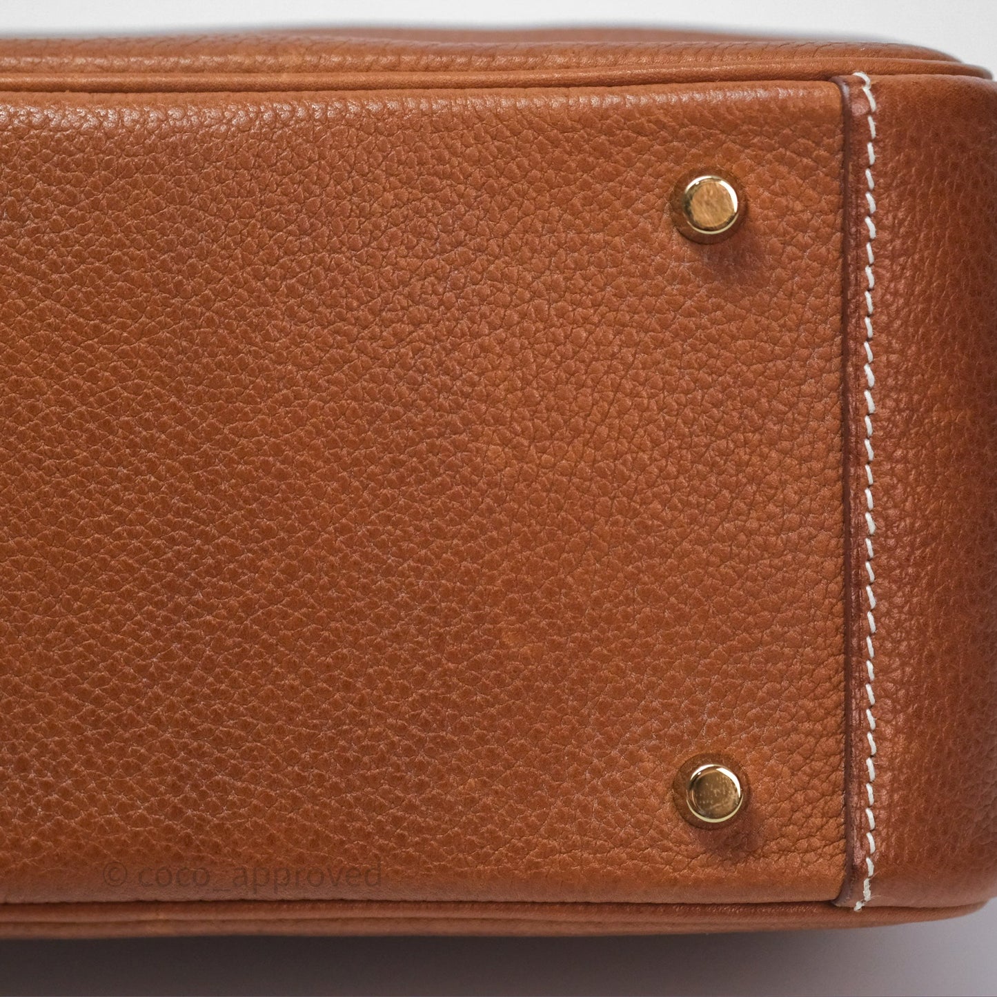 Hermès Mini Lindy 20 Fauve 34 Barenia Gold Hardware