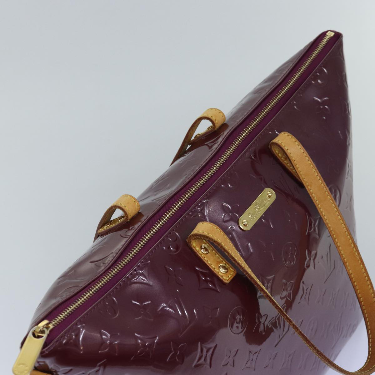 LOUIS VUITTON Monogram Vernis Bellevue GM Tote Bag Viole M93588 LV 73960