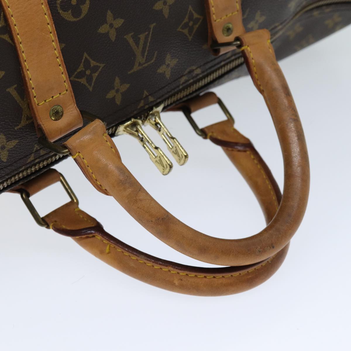 LOUIS VUITTON Monogram Keepall 55 Boston Bag M41424 LV 73970