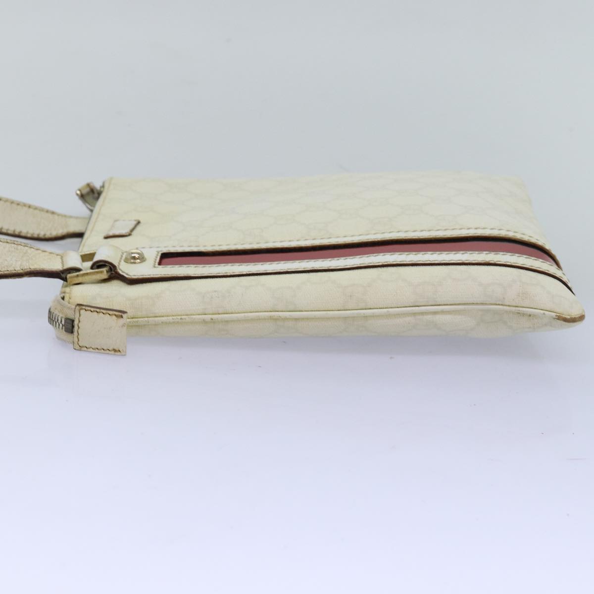 Luxury Gucci Trending 2025 GG Canvas Sherry Line Shoulder Bag PVC White Red Navy 153244  73983