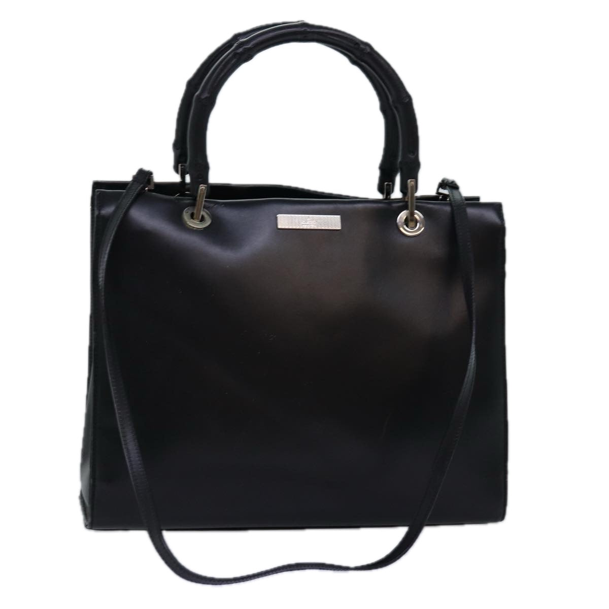 Luxury Gucci Trending 2025 Bamboo Hand Bag Leather 2way Black  73987