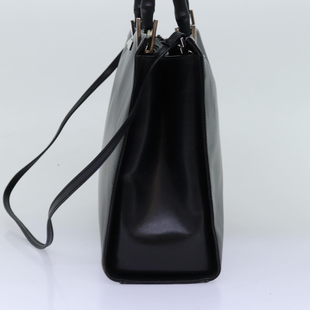 Luxury Gucci Trending 2025 Bamboo Hand Bag Leather 2way Black  73987