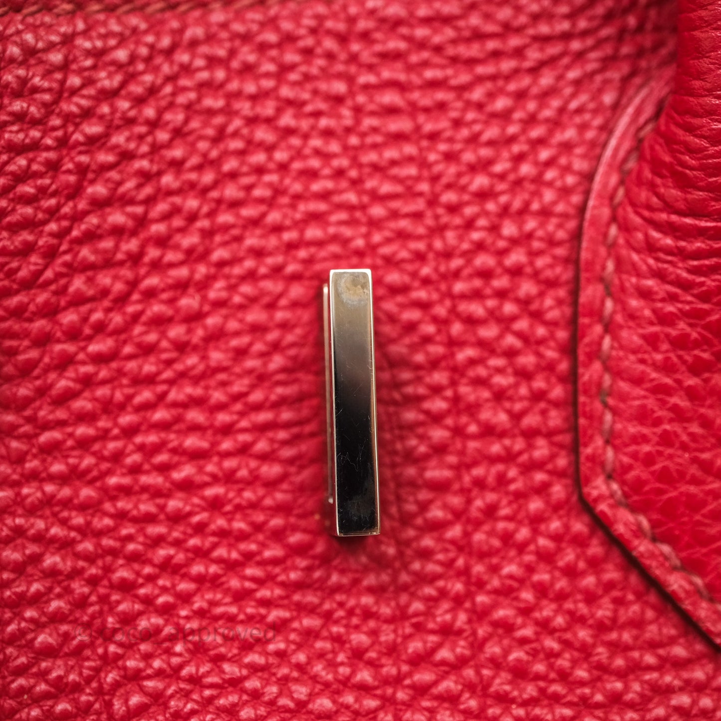 Hermès Birkin 30 Rouge Togo Palladium Hardware