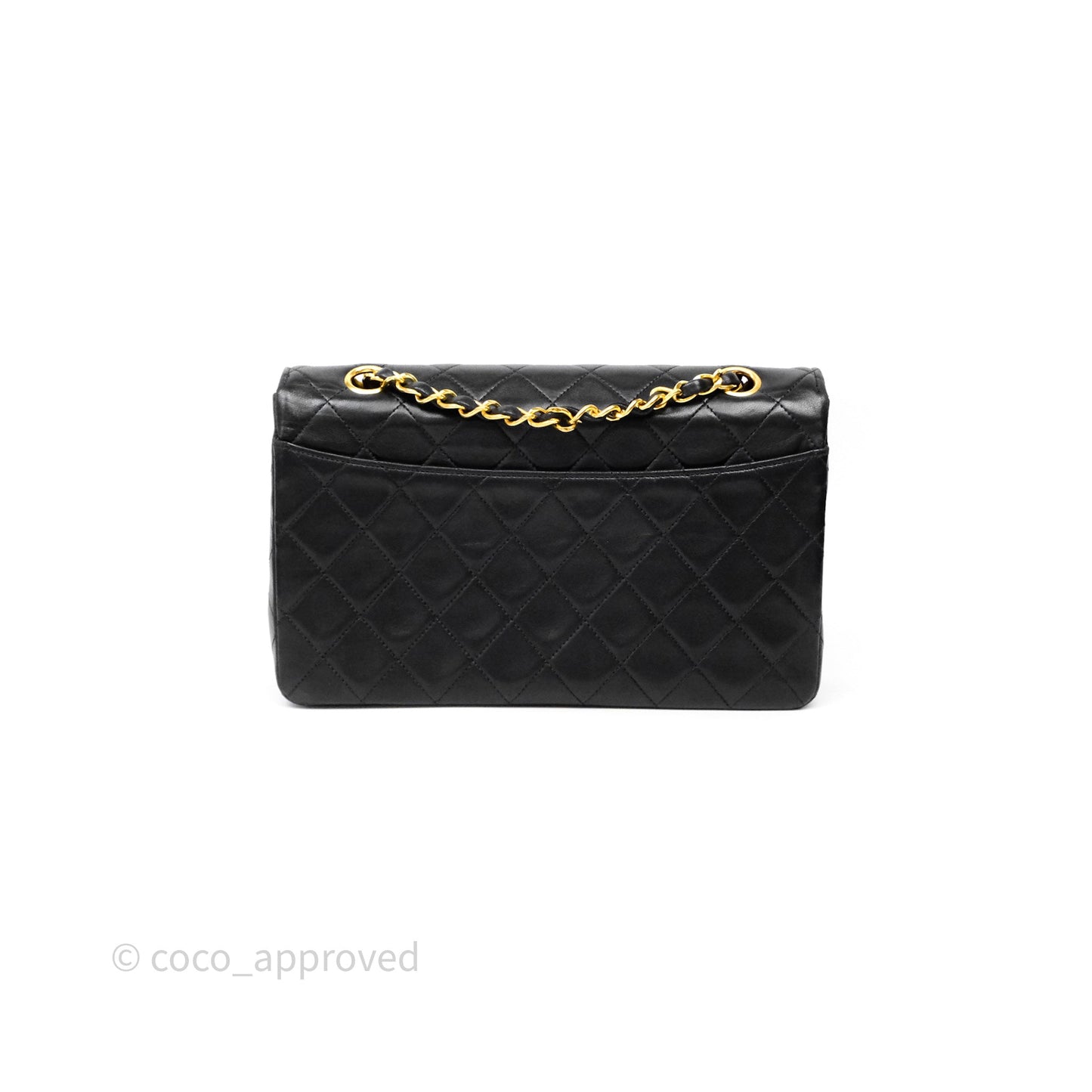 Chanel Matelasse Flap Bag Lambskin Black 24K Gold Hardware